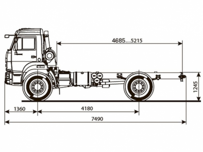 43502-4036-66(D5) Шасси КамАЗ