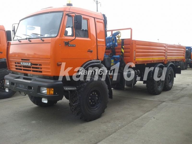 КАМАЗ 43118 с гидроманипулятором ИНМАН ИМ 77