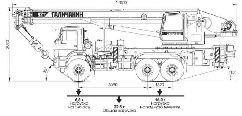 КС-55729-5В-3 Автомобильный кран