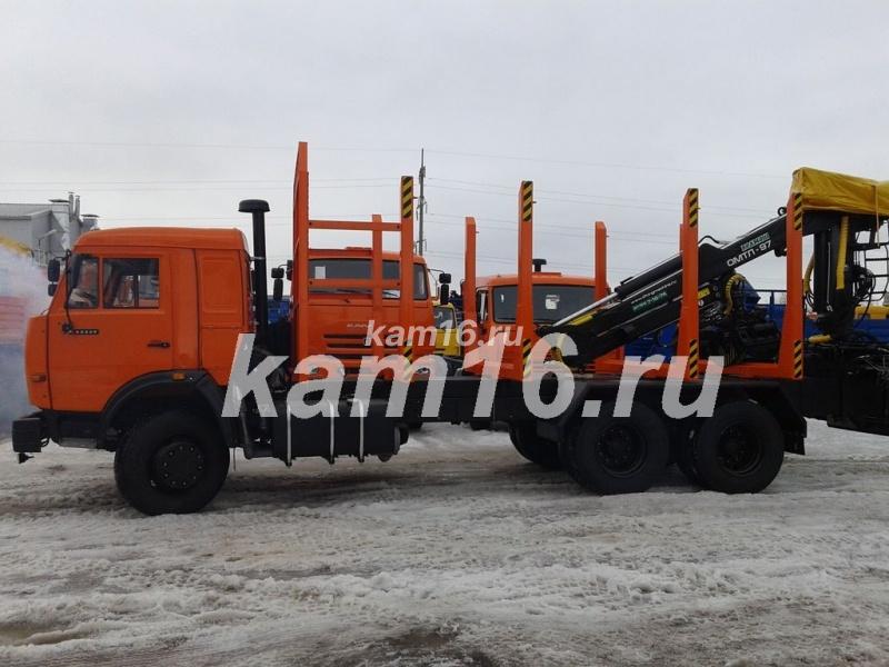 Сортиментовоз КАМАЗ 53229 с манипулятором ОМТЛ 97